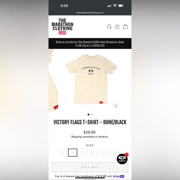 *BRAND NEW* TMC VICTORY FLAGS T-SHIRT - BONE/BLACK - Picture 2 of 4